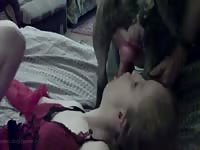 Russian girl fucked dog